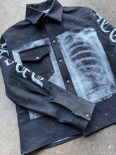 Load image into Gallery viewer, Stained Glass Denim Rhinestone Jacket
