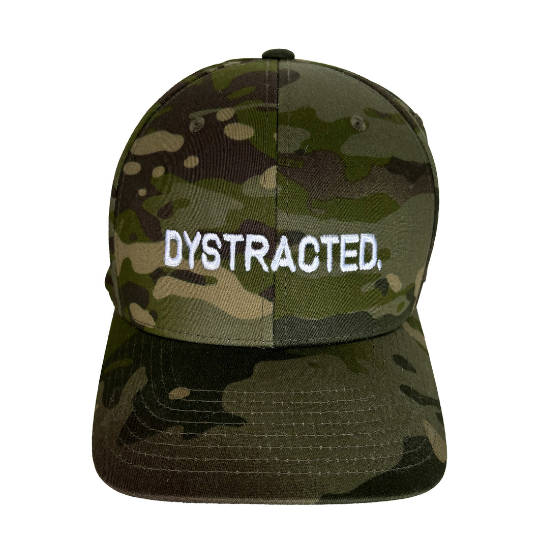 DYSTRACTED Embroidered Fitted Hat